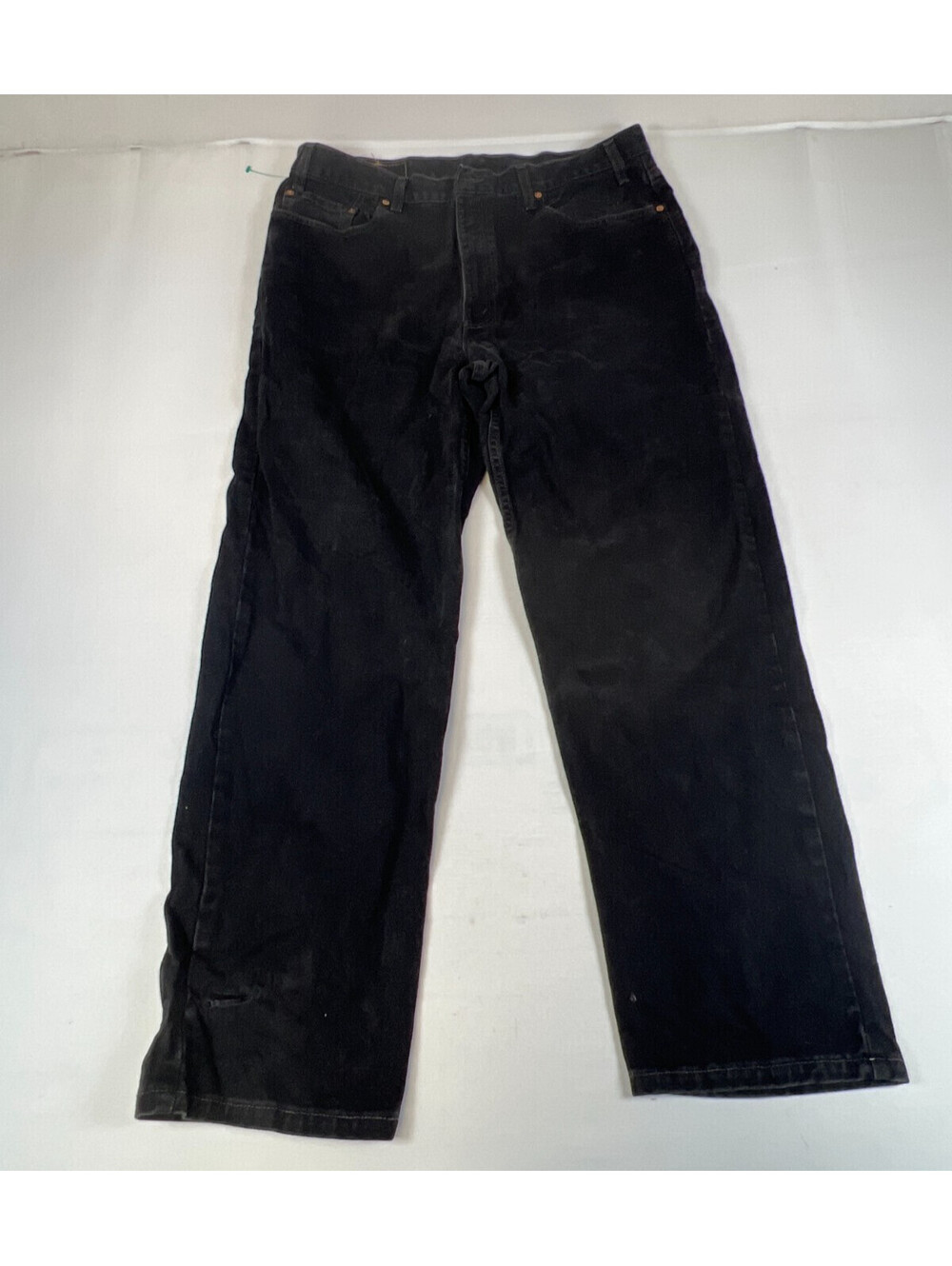 Levis 550 Vintage Men 40x32 Black Relaxed Fit Denim Jeans